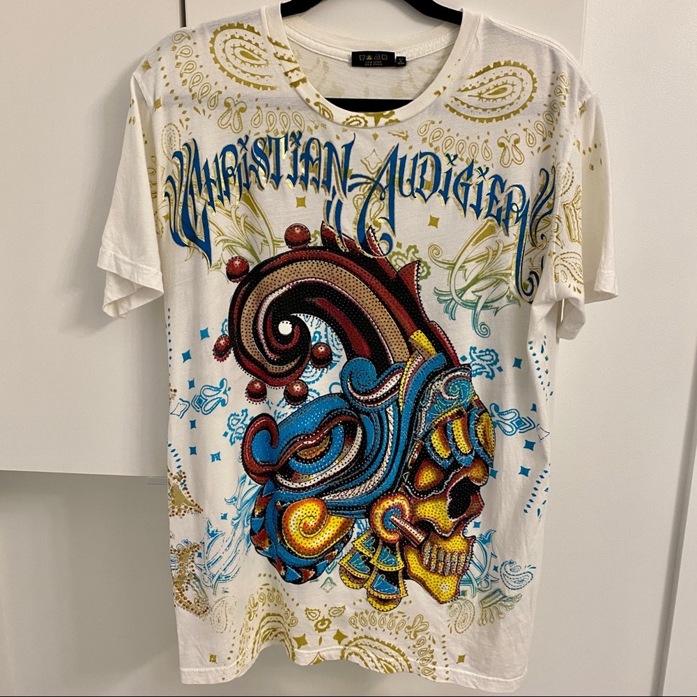 Vintage Christian Audigier T Shirt